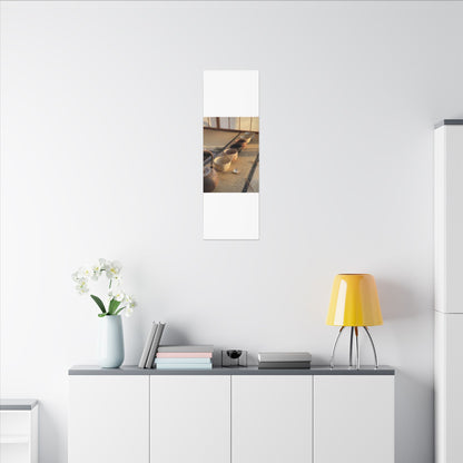 Kintsugi Tea Ceremony in Golden Hour | Gold Repair Canvas Art