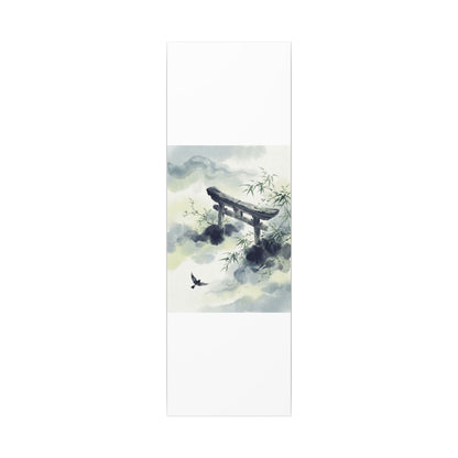 Torii Gate Sumi E Canvas Art | Serene Zen Art