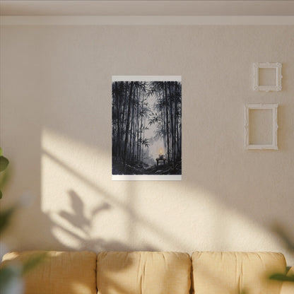 Tranquil Bamboo Grove Canvas Art - Sumi E Zen