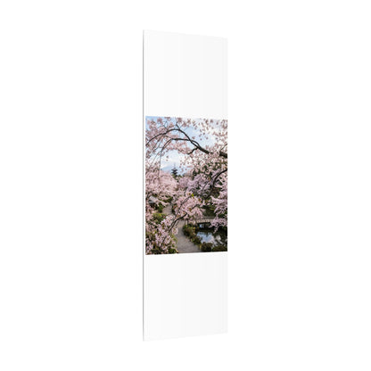 Fukinsei Cherry Blossom Canvas Art - Dark Japandi Moody Minimal
