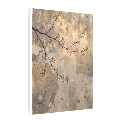 Summer Cherry Blossom Texture Canvas Art | Neutral Decor