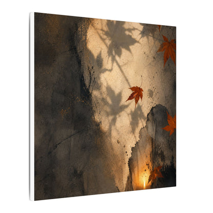 Shadow Play Texture Canvas Art | Neutral Japandi Art