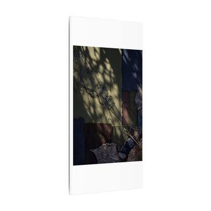 Ma Incense Smoke Canvas Art - Dark Japandi Dark Texture