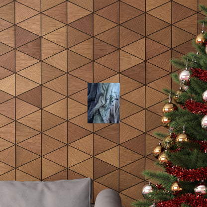 Silk Drape Winter Wall Art Print | Japandi Elegant Design