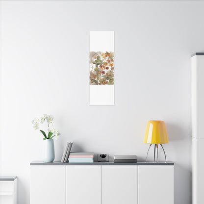 Stone Lantern Watercolor Canvas Art | Earthy Japandi Art