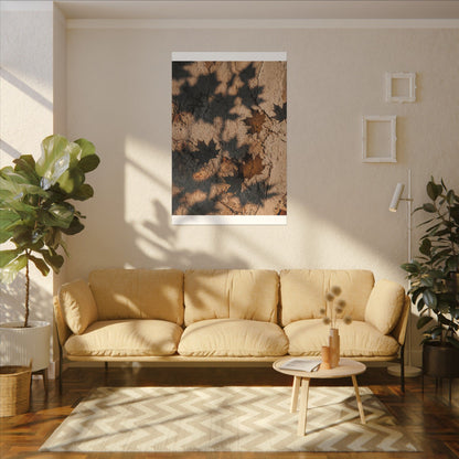 Cozy Shadow Play Canvas Art - Texture Japandi