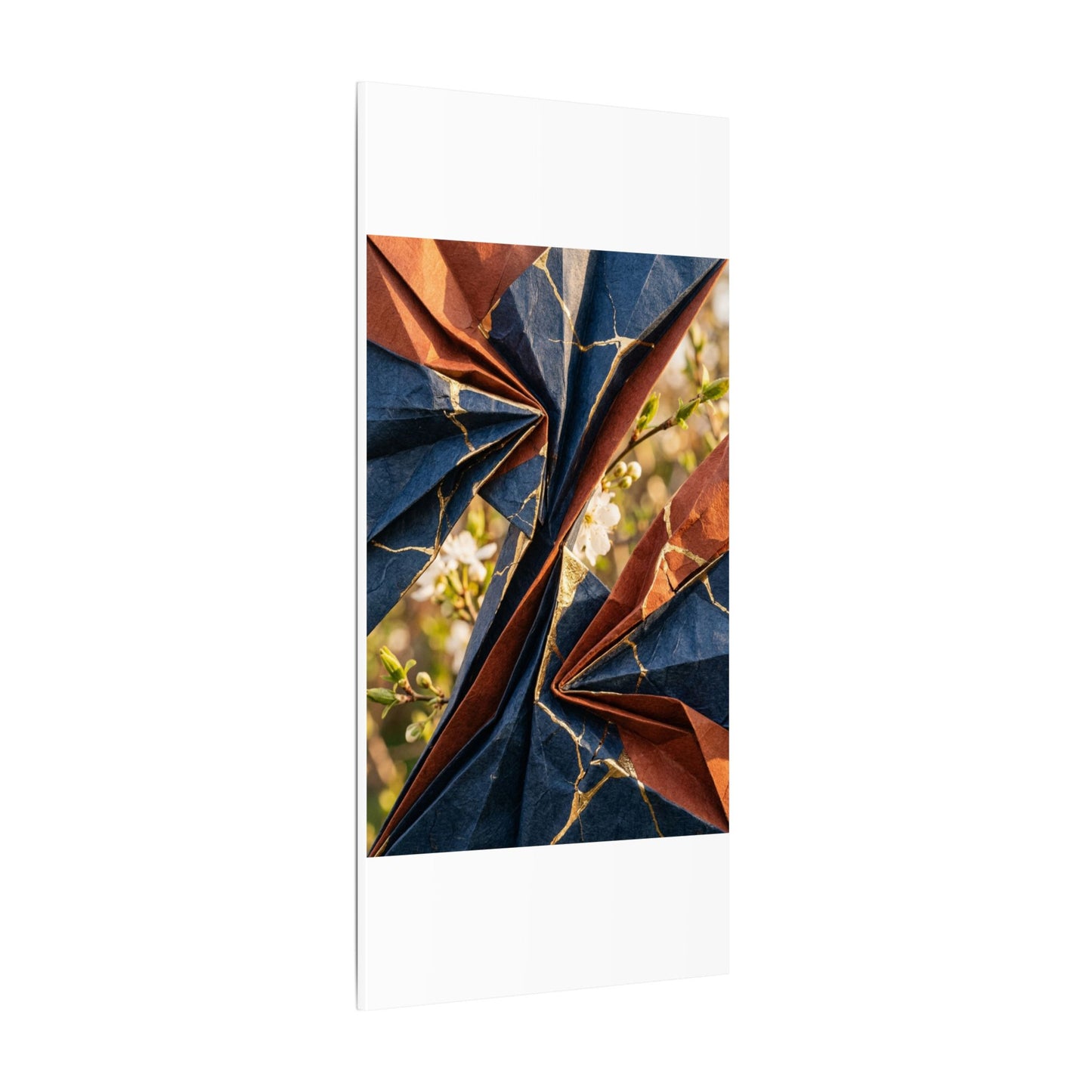 Golden Hour Paper Fold Canvas Art - Kintsugi Ma