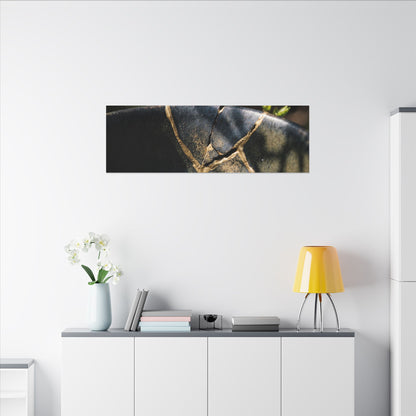 Seijaku Broken Pottery Canvas Art - Dark Japandi Shadow Zen