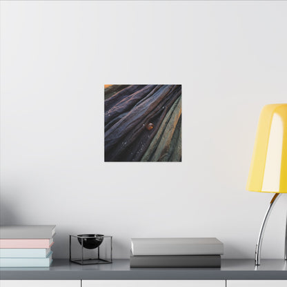 Silk Drape Shadow Zen Canvas Art | Moody Dark Japandi Art