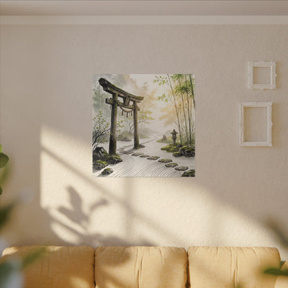 Peaceful Torii Gate Canvas Art - Karesansui Zen