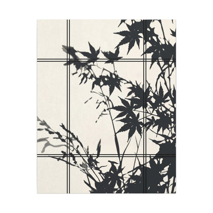 Shoji Screen Canvas Art | Summer Japandi Minimal Line Art