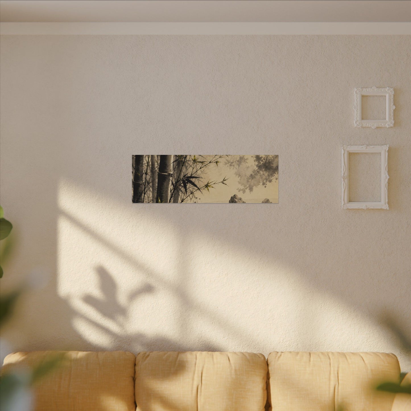 Peaceful Bamboo Grove Canvas Art - Karesansui Zen