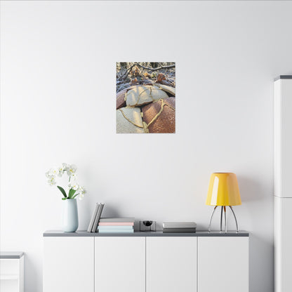 Broken Pottery Crackle Gold Canvas Art | Healing Kintsugi Art