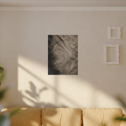 Silk Drape Canvas Art | Spring Japandi Japanese Pattern Art