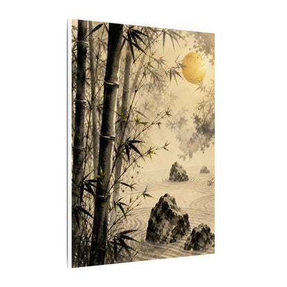 Peaceful Bamboo Grove Canvas Art - Karesansui Zen