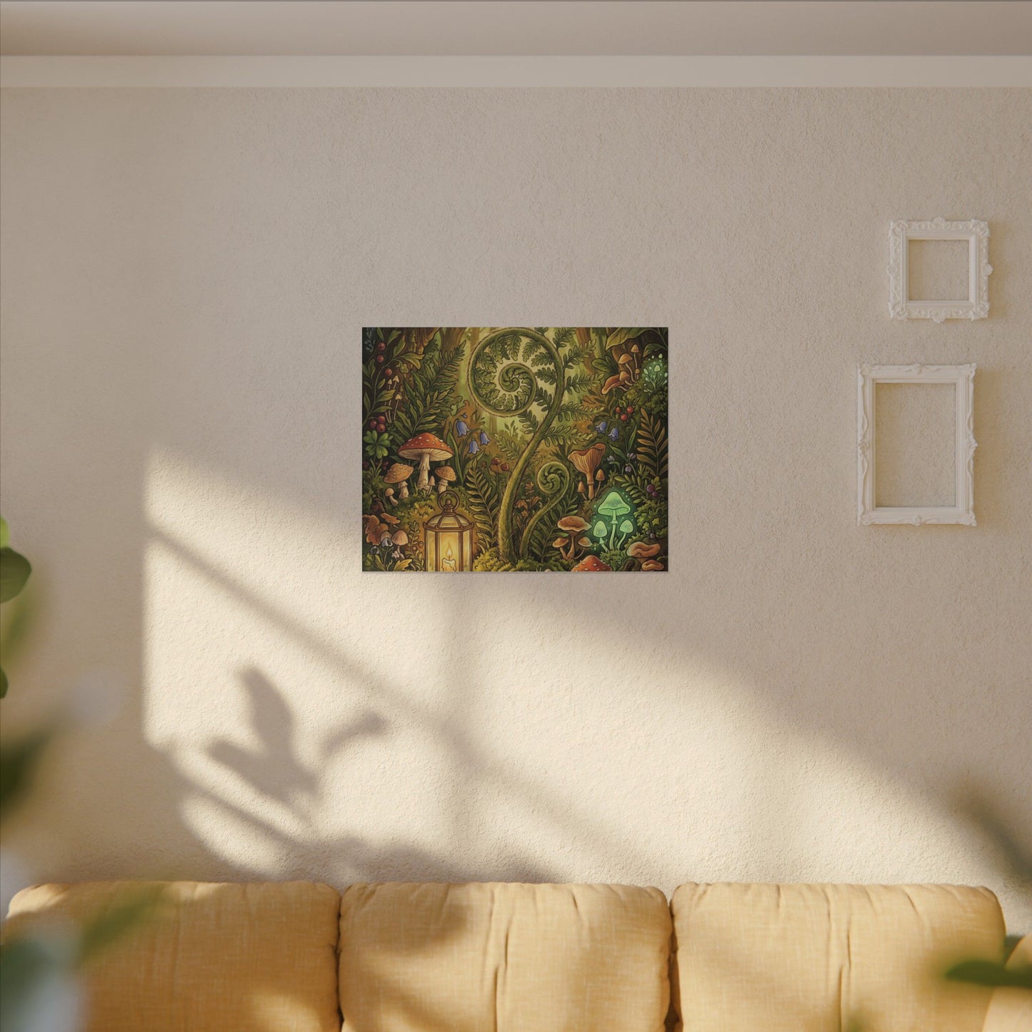 Elegant Ceramic Bowl Canvas Art - Minimal Line Japandi