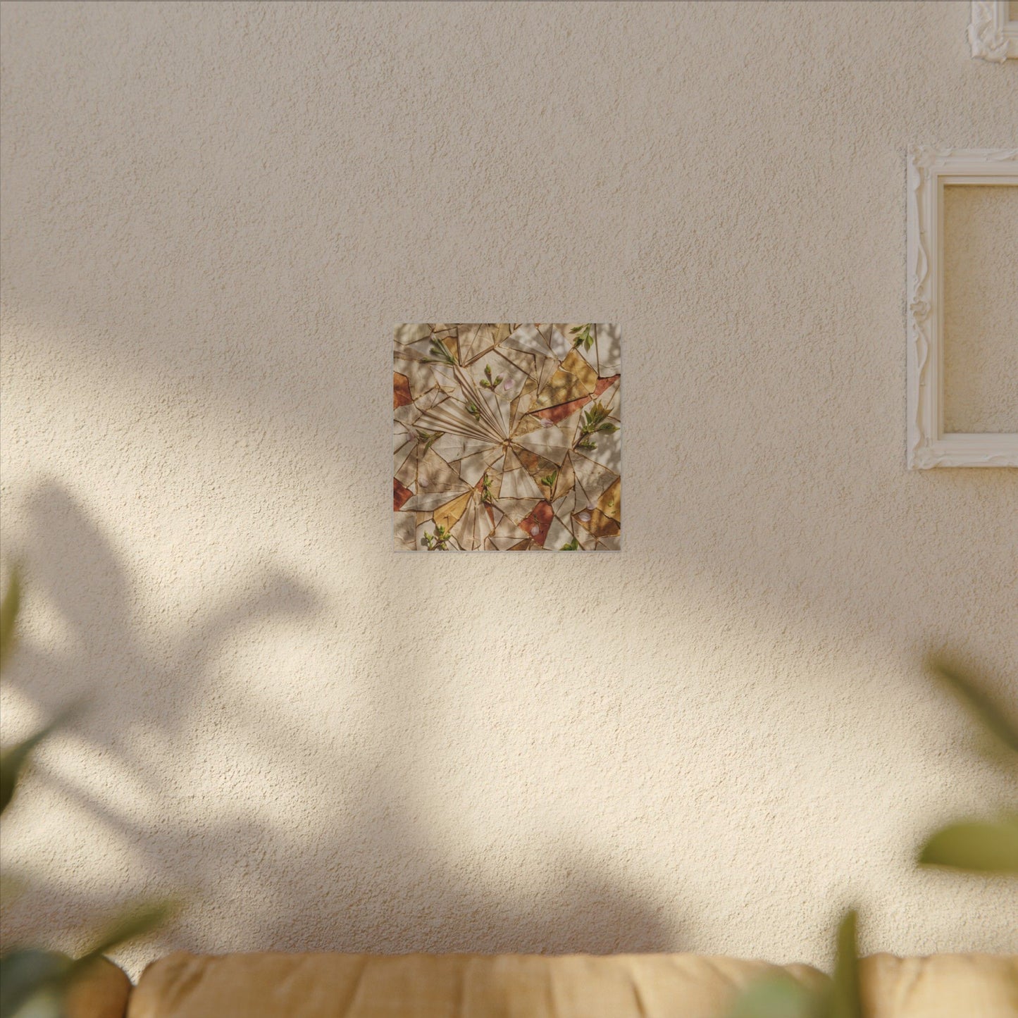 Resilient Paper Fold Canvas Art - Gold Repair Kintsugi