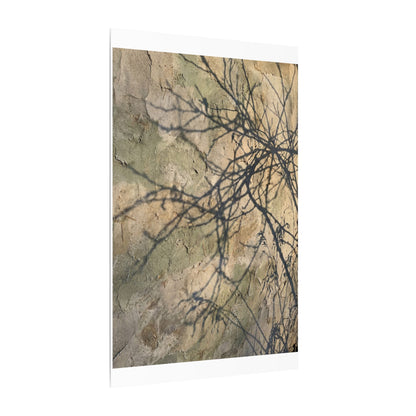 Japandi Shadow Play in Golden Hour | Texture Canvas Art