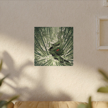 Peaceful Bamboo Grove Canvas Art - Ukiyo E Inspired Zen