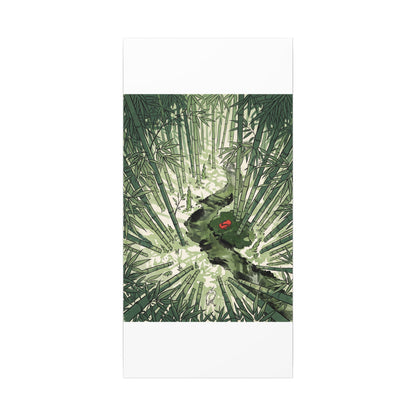 Peaceful Bamboo Grove Canvas Art - Ukiyo E Inspired Zen