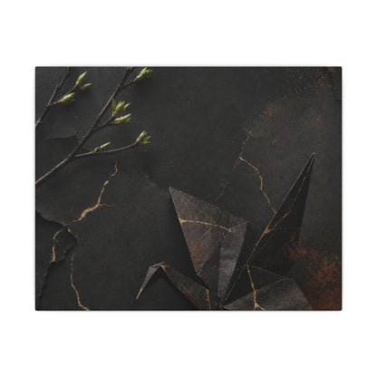Paper Fold Canvas Art | Spring Kintsugi Broken Beauty Art