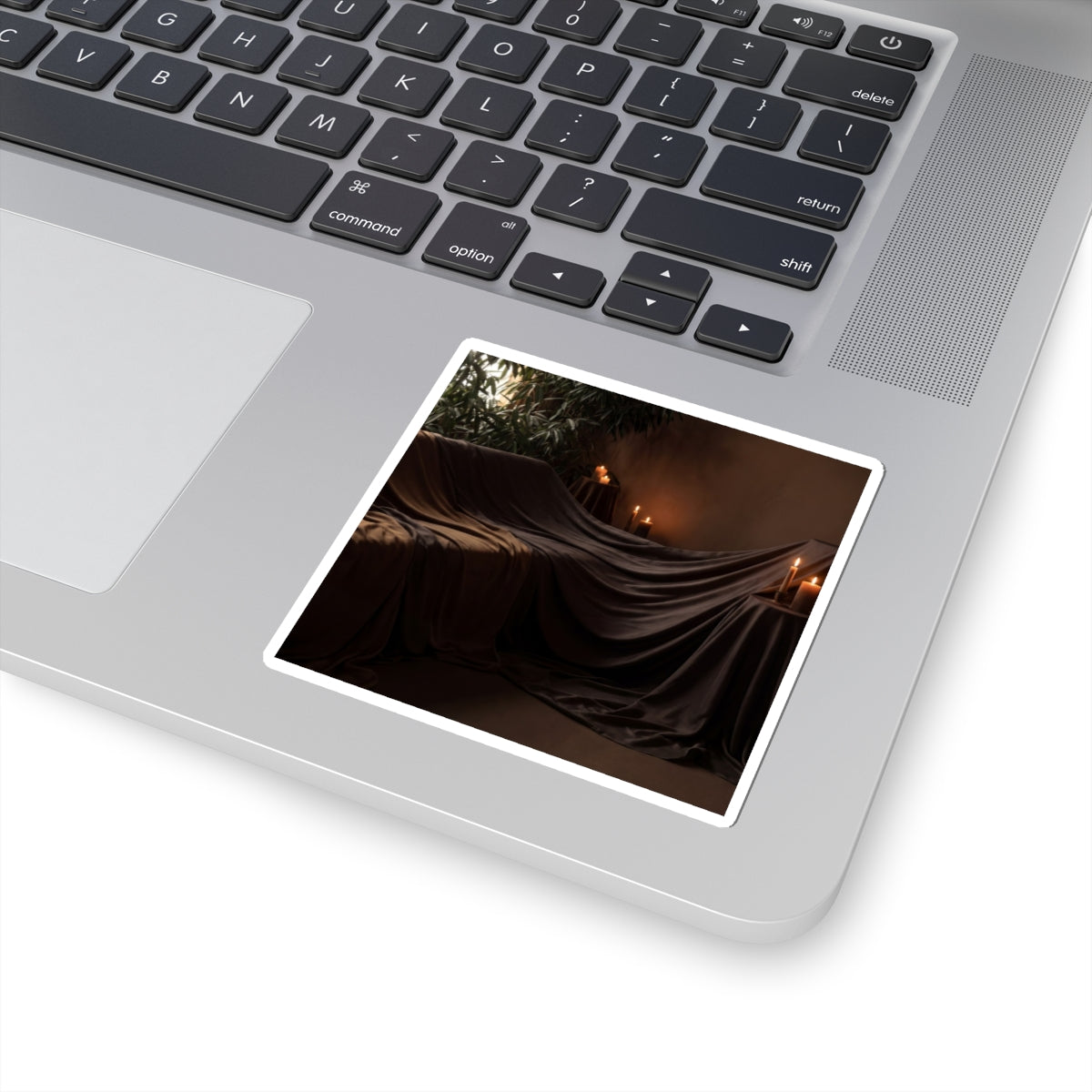 Ma Silk Drape Sticker - Dark Japandi Shadow Zen