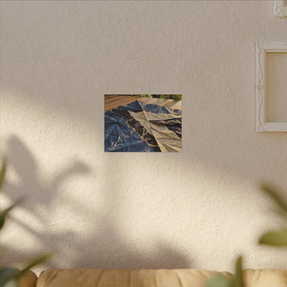 Golden Hour Paper Fold Canvas Art - Kintsugi Ma