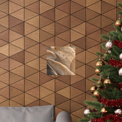Silk Drape Winter Wall Art Print | Japandi Cozy Design