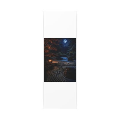 Summer Rock Garden Shadow Zen Canvas Art | Moody Decor