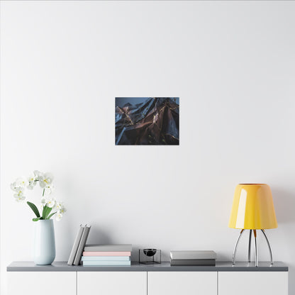 Paper Fold Broken Beauty Canvas Art | Philosophical Kintsugi Art