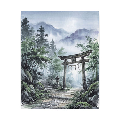Moonlight Torii Gate Canvas Art - Zen Fukinsei