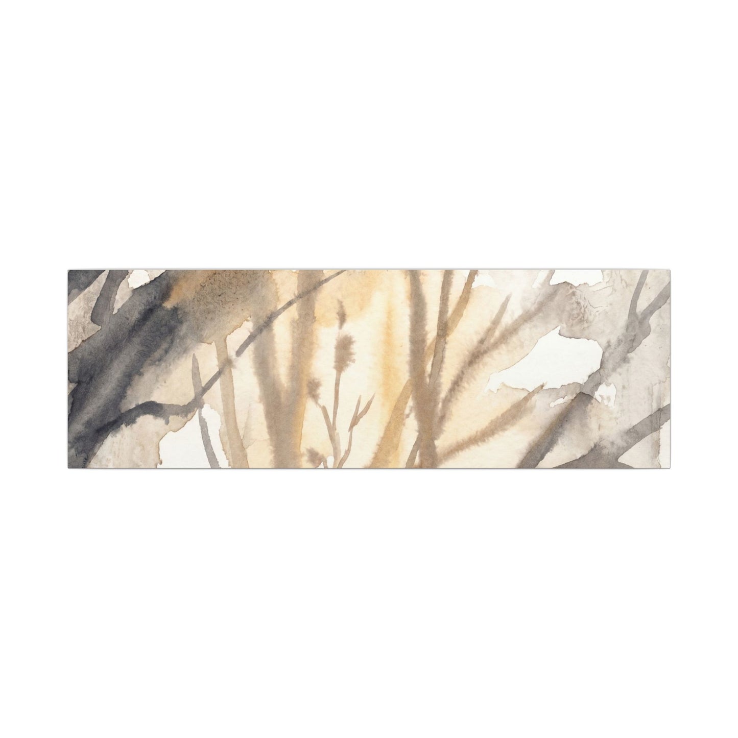 Ma Shadow Play Canvas Art - Japandi Watercolor