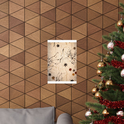 Golden Hour Shoji Screen Wall Art Print - Japandi Fukinsei
