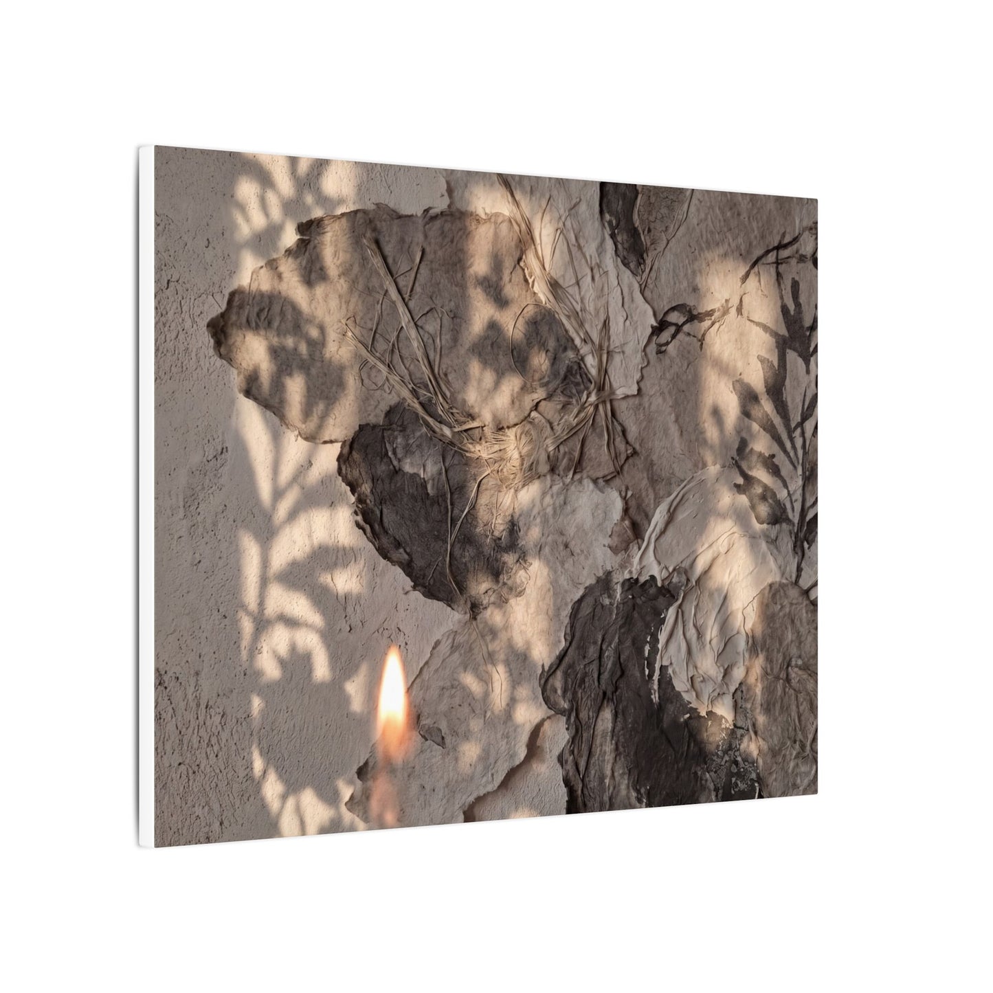 Shadow Play Summer Canvas Art | Japandi Elegant Design