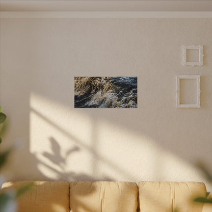Ocean Wave Winter Canvas Art | Kintsugi Artful Design