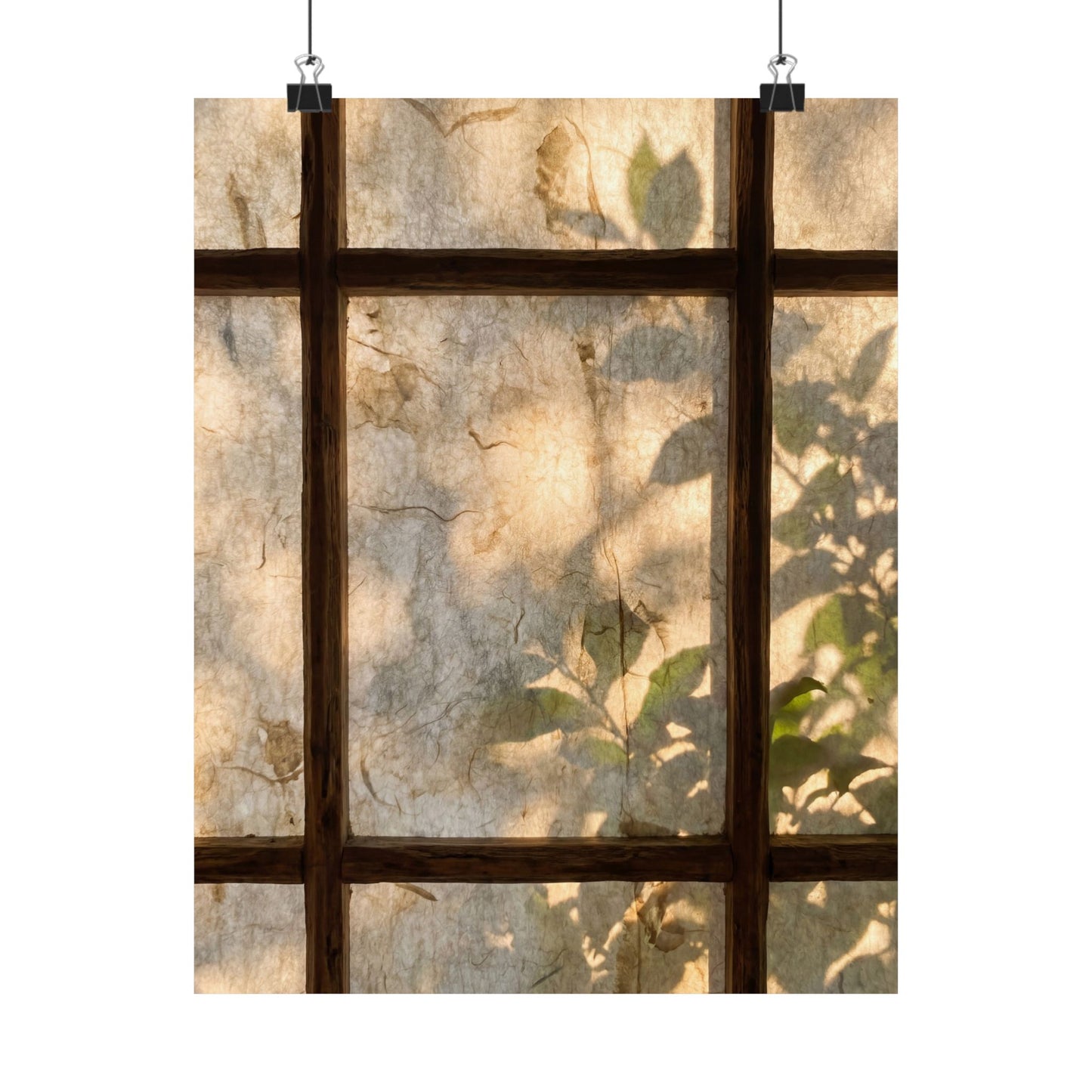 Shoji Screen Wall Art Print | Summer Japandi Texture Art