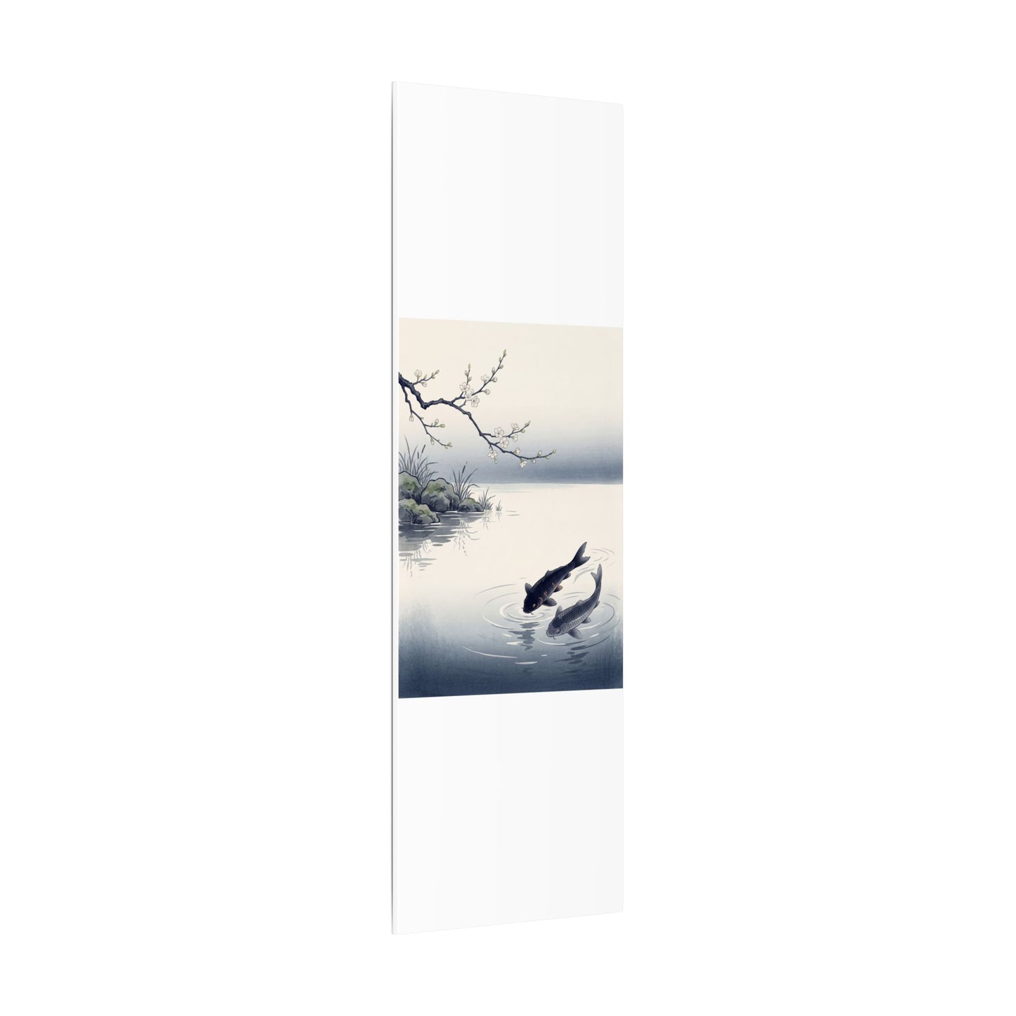 Ma Koi Pond Canvas Art - Zen Ukiyo E Inspired