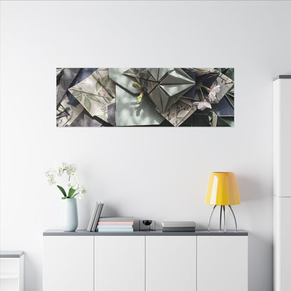 Shibui Paper Fold Canvas Art - Japandi Japanese Pattern