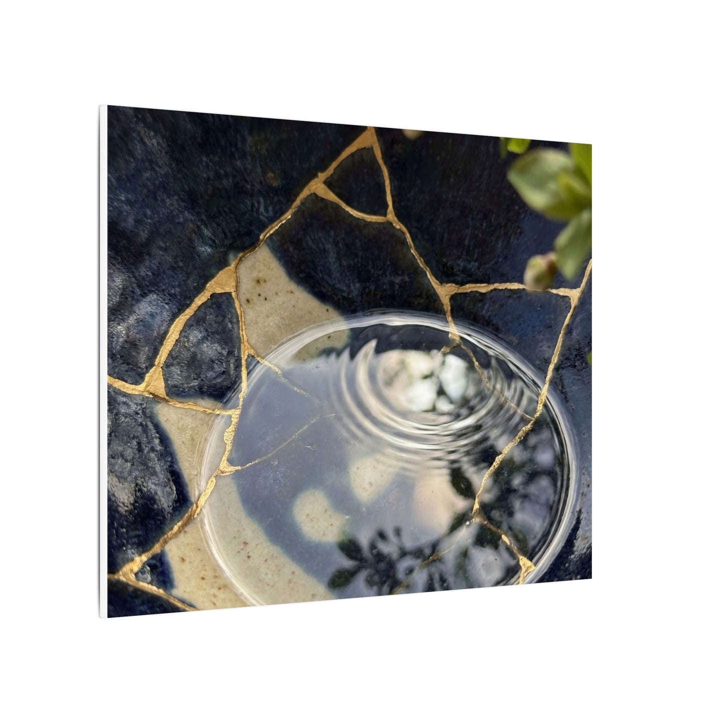 Water Ripple Spring Canvas Art | Kintsugi Beautiful Design