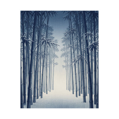 Seijaku Bamboo Grove Wall Art Print - Zen Ukiyo E Inspired