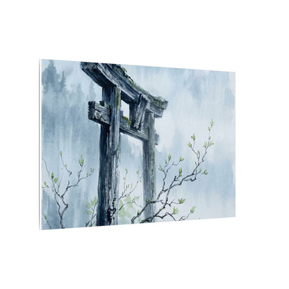 Torii Gate Canvas Art | Spring Zen Sumi E Art