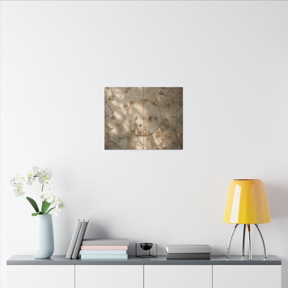 Japandi Rust Patina in Dappled | Japanese Pattern Canvas Art