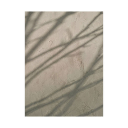 Winter Shadow Play Japanese Pattern Wall Art Print | Warm Decor