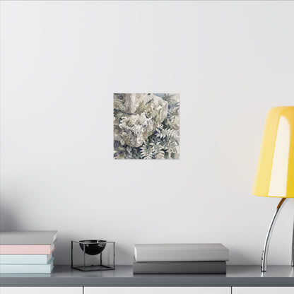 Stone Lantern Watercolor Canvas Art | Elegant Japandi Art