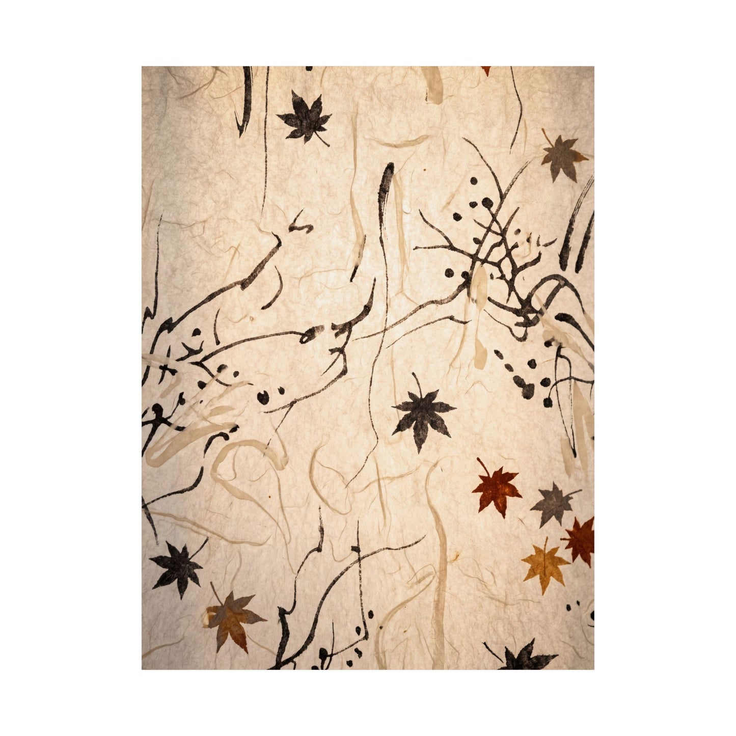 Golden Hour Shoji Screen Wall Art Print - Japandi Fukinsei