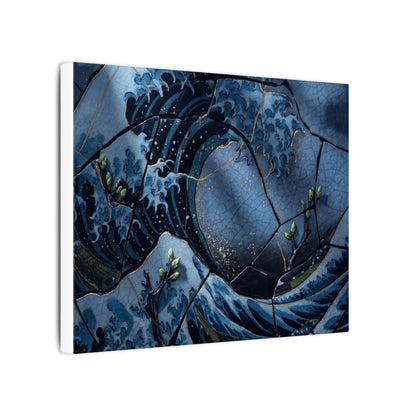 Ocean Wave Spring Canvas Art | Kintsugi Artful Design