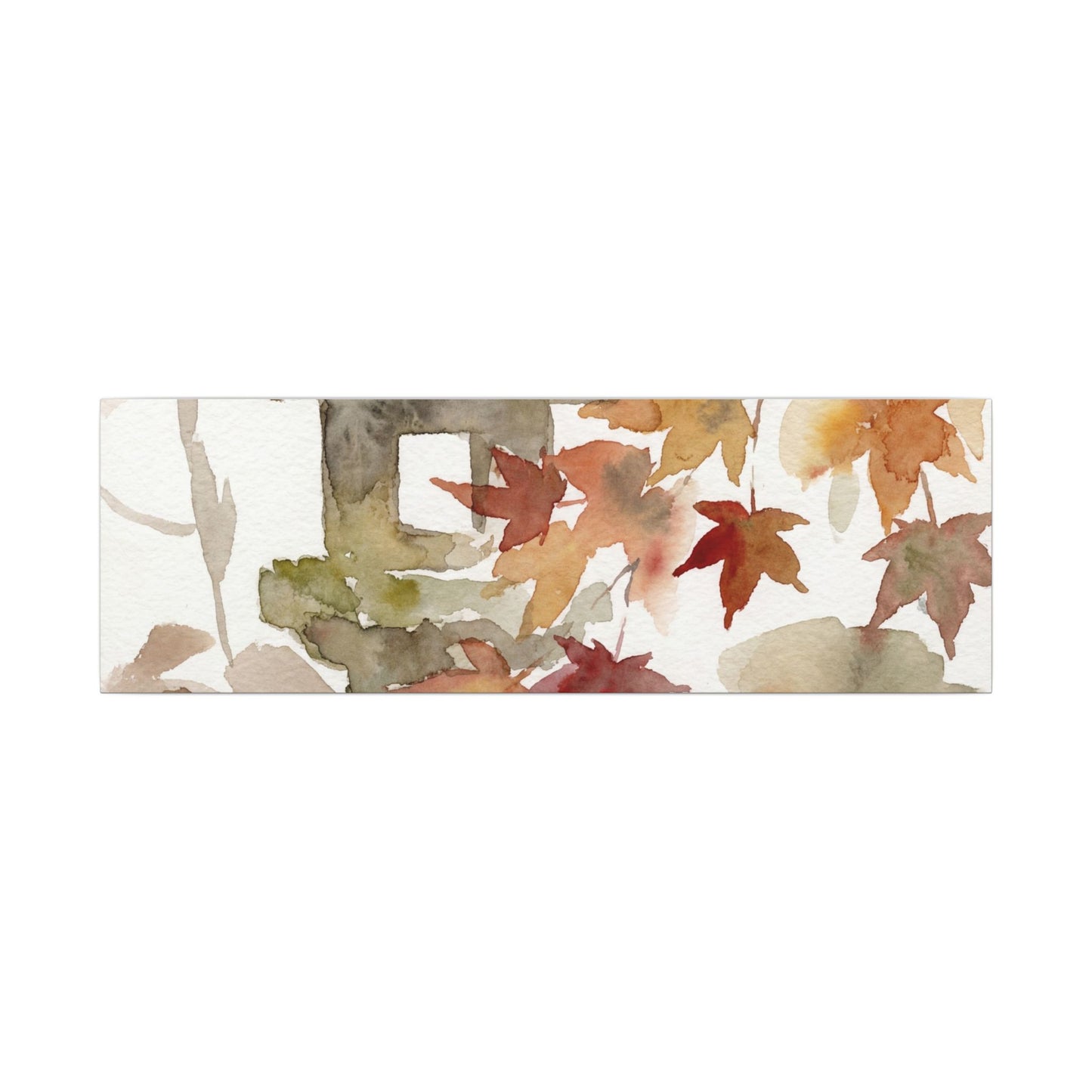 Stone Lantern Watercolor Canvas Art | Earthy Japandi Art