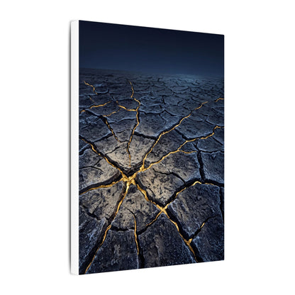 Cracked Earth Broken Beauty Canvas Art | Artful Kintsugi Art