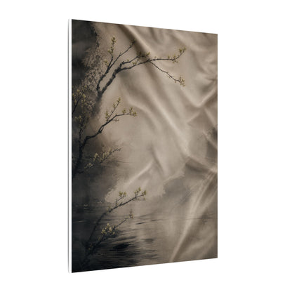 Silk Drape Canvas Art | Spring Japandi Japanese Pattern Art
