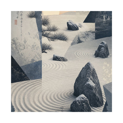 Dawn Rock Garden Wall Art Print - Zen Seijaku